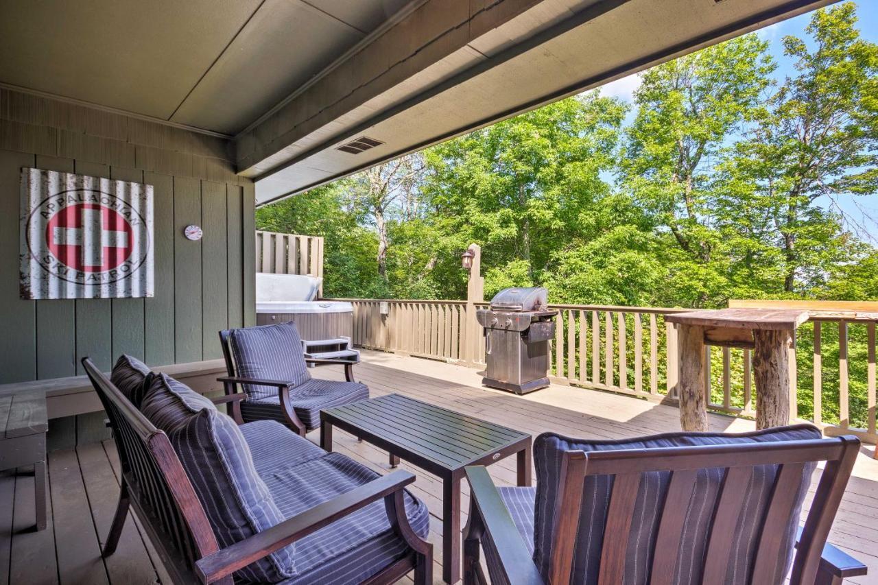 Cabin With Hot Tub And Mountain Views Less Than 5 Mi To Boone Blowing Rock Exterior foto